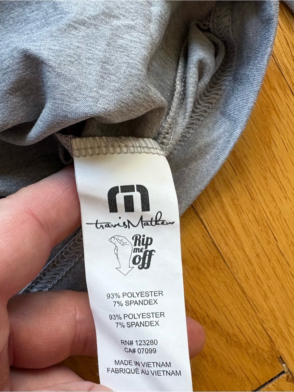 Travis Mathew Men’s Long Sleeve T-Shirt Heater Series XL Gray Solid - Picture 4 of 4